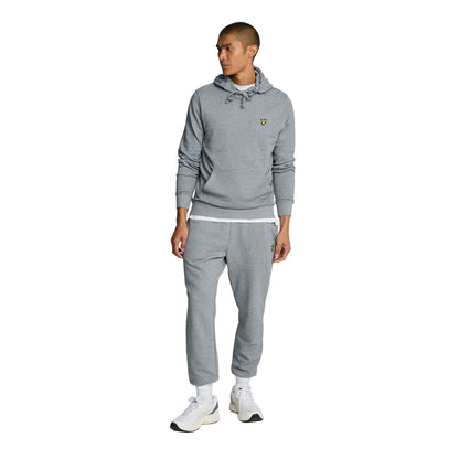 Mid Grey Marl - Side - Lyle & Scott Mens Slim Jogging Bottoms