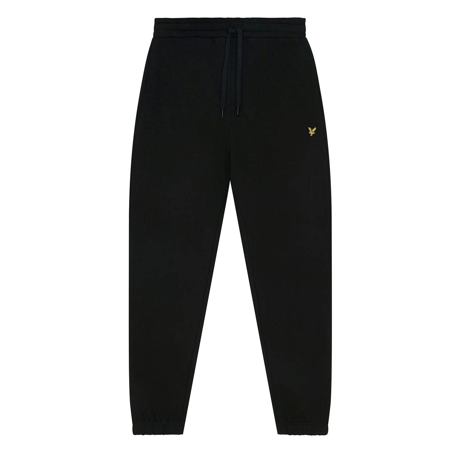 Jet Black - Front - Lyle & Scott Mens Slim Jogging Bottoms