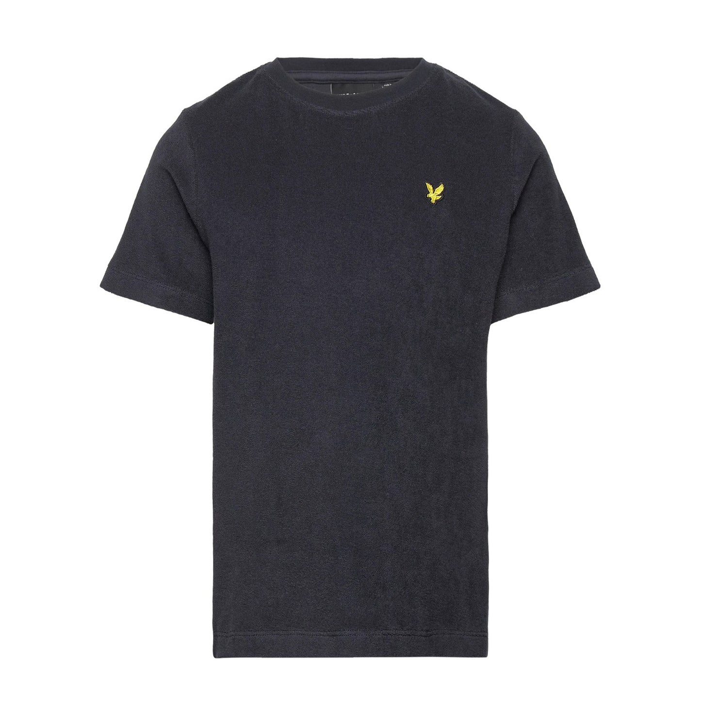 Dark Navy - Front - Lyle & Scott Mens Towelling T-Shirt