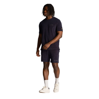Dark Navy - Lifestyle - Lyle & Scott Mens Towelling T-Shirt