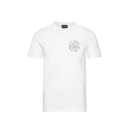 White - Front - Lyle & Scott Mens Stamp T-Shirt