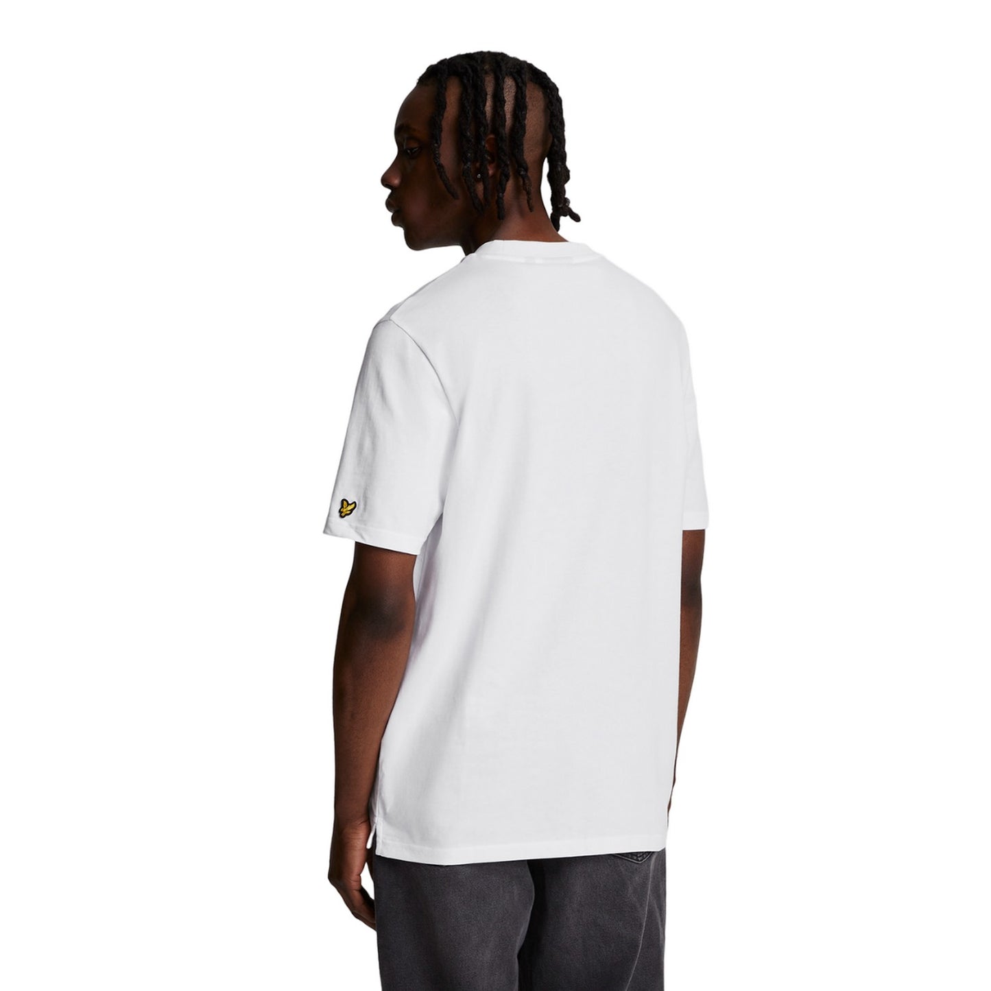 White - Back - Lyle & Scott Mens Stamp T-Shirt