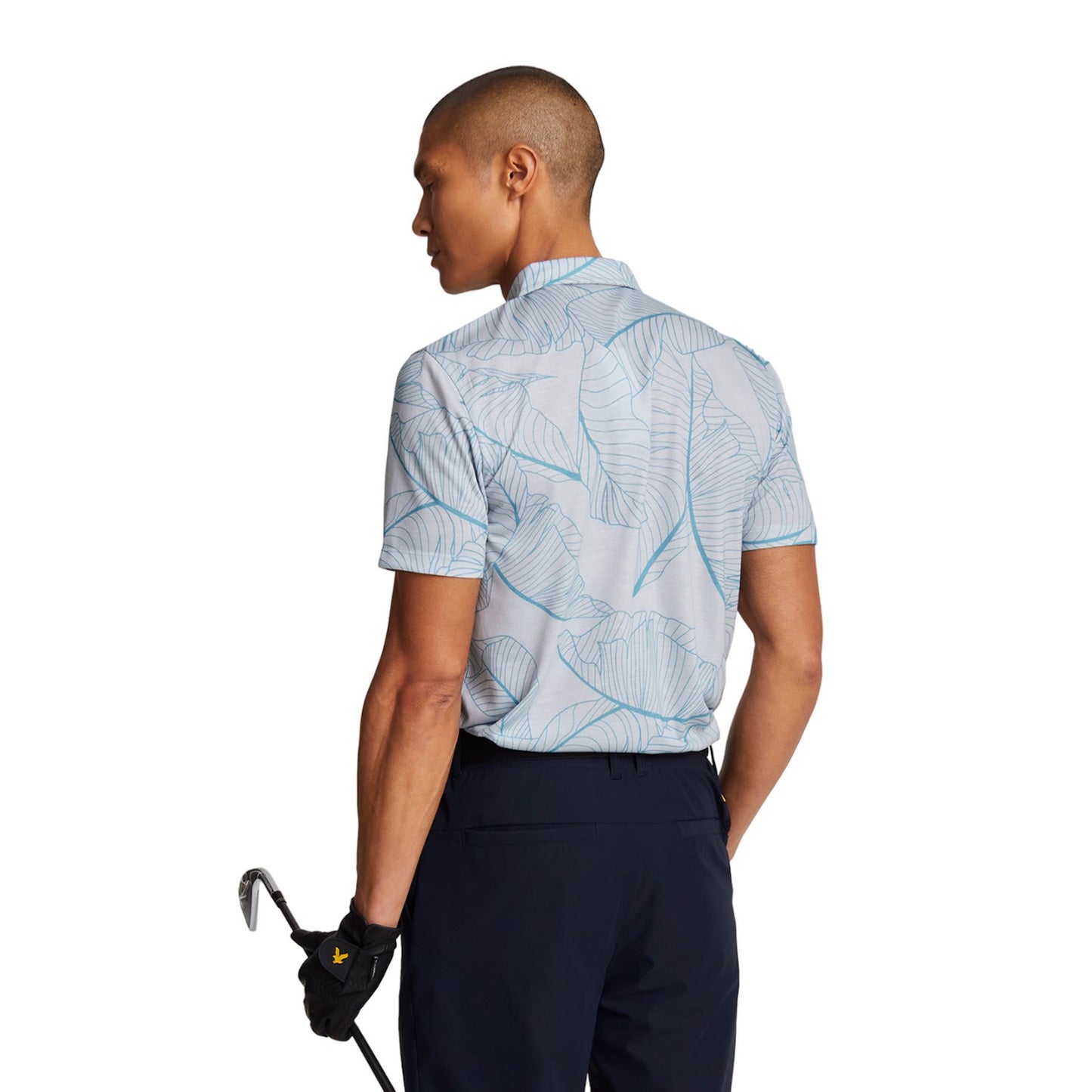 Pebble - Back - Lyle & Scott Mens Floral Polo Shirt