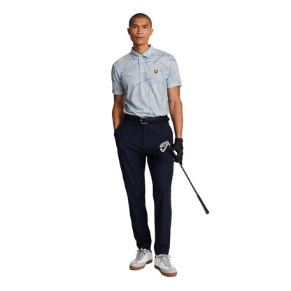 Pebble - Side - Lyle & Scott Mens Floral Polo Shirt