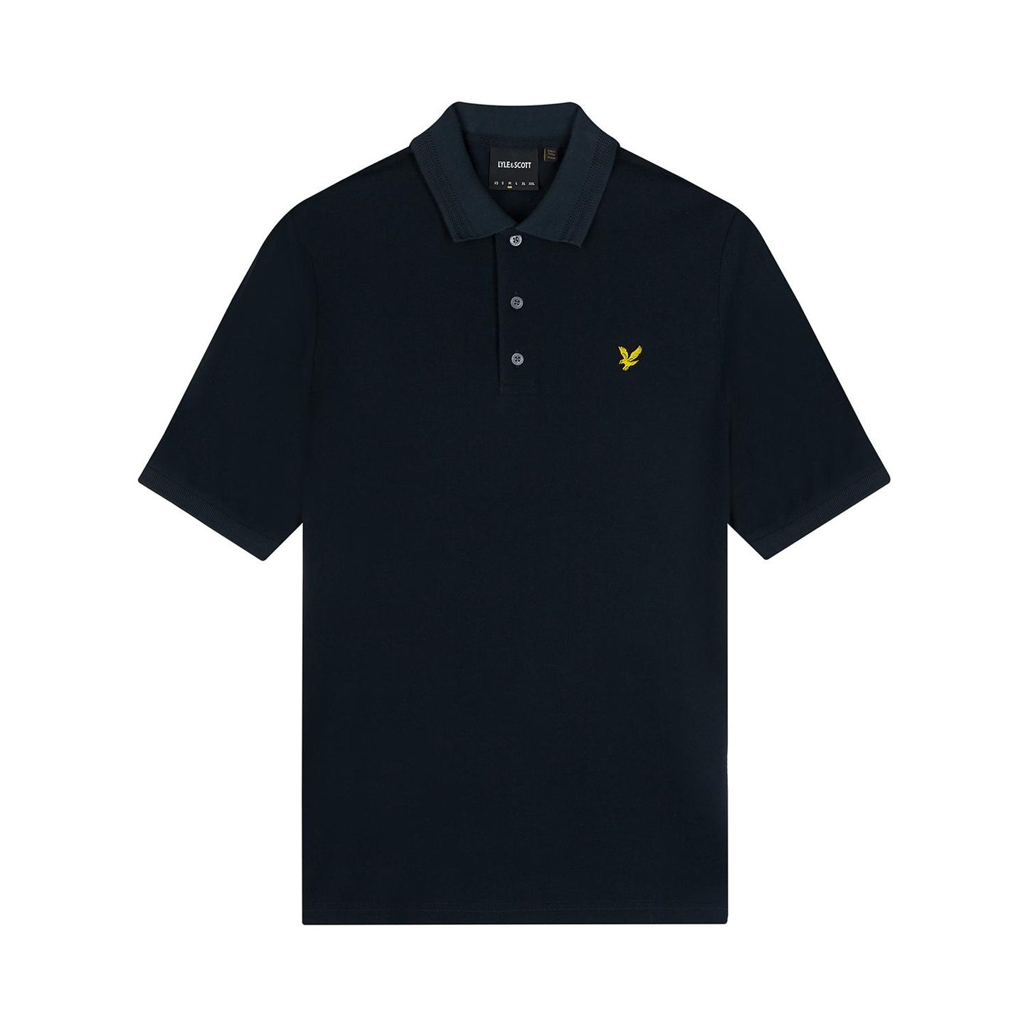 Dark Navy - Front - Lyle & Scott Mens Rally Tipped Polo Shirt