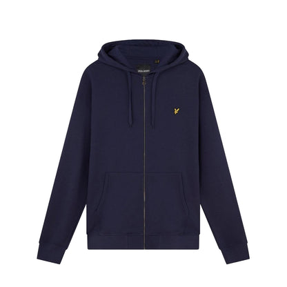 Navy - Front - Lyle & Scott Mens Plus Full Zip Hoodie