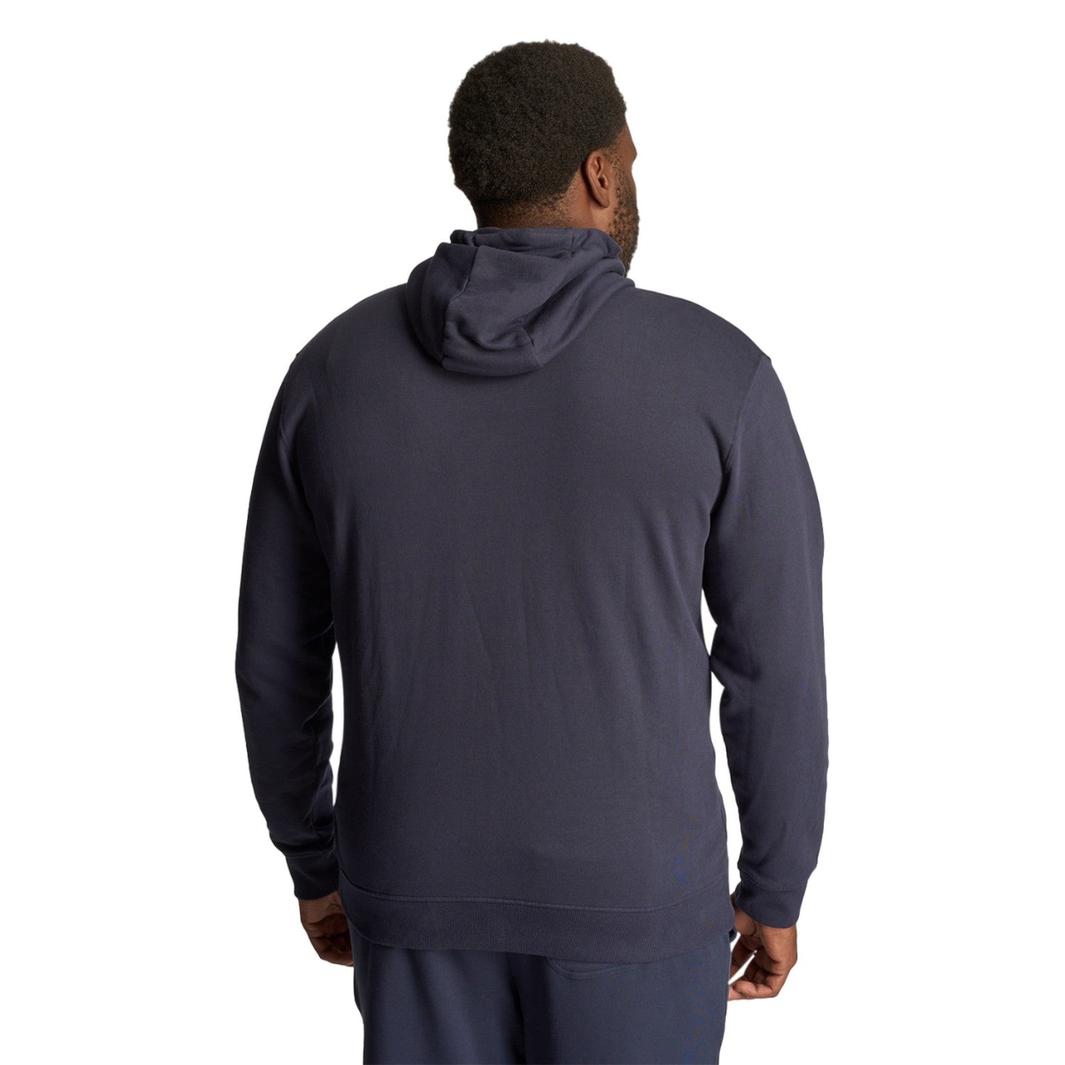Navy - Back - Lyle & Scott Mens Plus Full Zip Hoodie