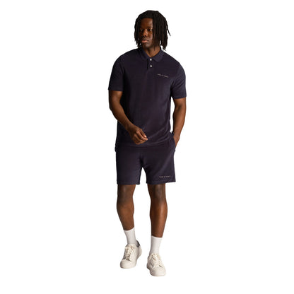Dark Navy - Lifestyle - Lyle & Scott Mens Towelling Polo Shirt