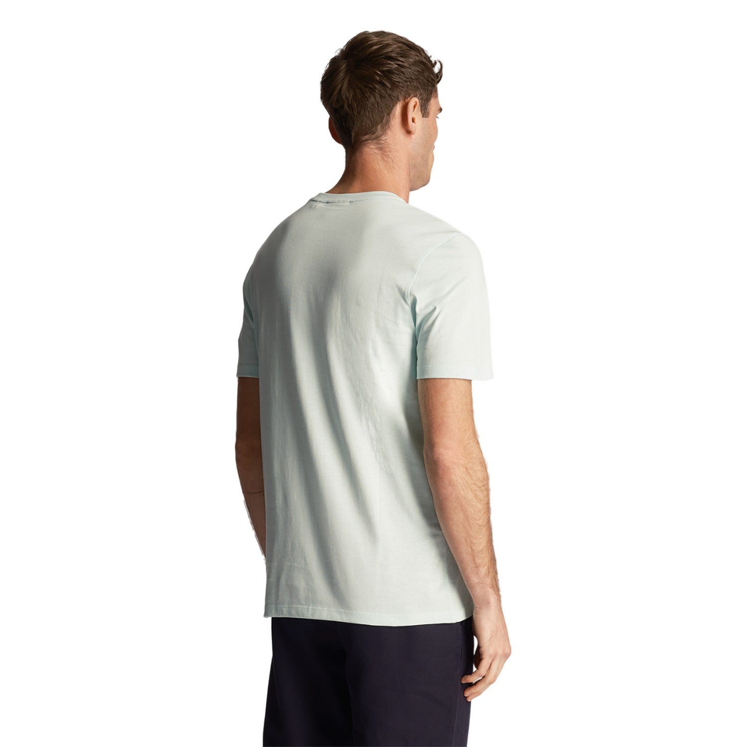 Clear Sky - Back - Lyle & Scott Mens Chest Pocket T-Shirt