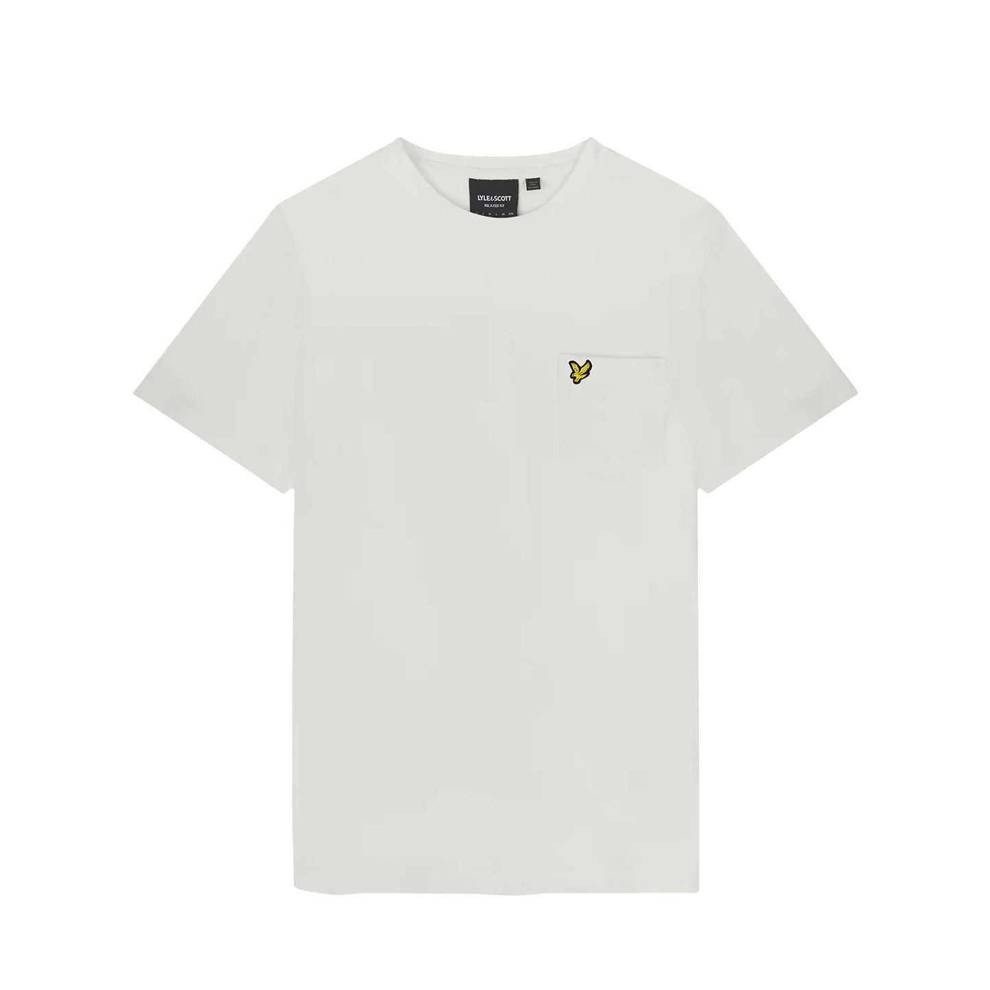 Clear Sky - Front - Lyle & Scott Mens Chest Pocket T-Shirt