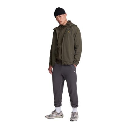 Olive - Lifestyle - Lyle & Scott Mens Hybrid Full Zip Hoodie