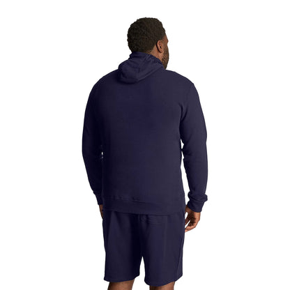 Navy - Back - Lyle & Scott Mens Plus Pullover Hoodie