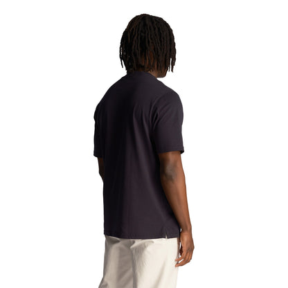 Dark Navy - Back - Lyle & Scott Mens Oversized T-Shirt