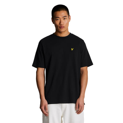 Jet Black - Side - Lyle & Scott Mens Oversized T-Shirt