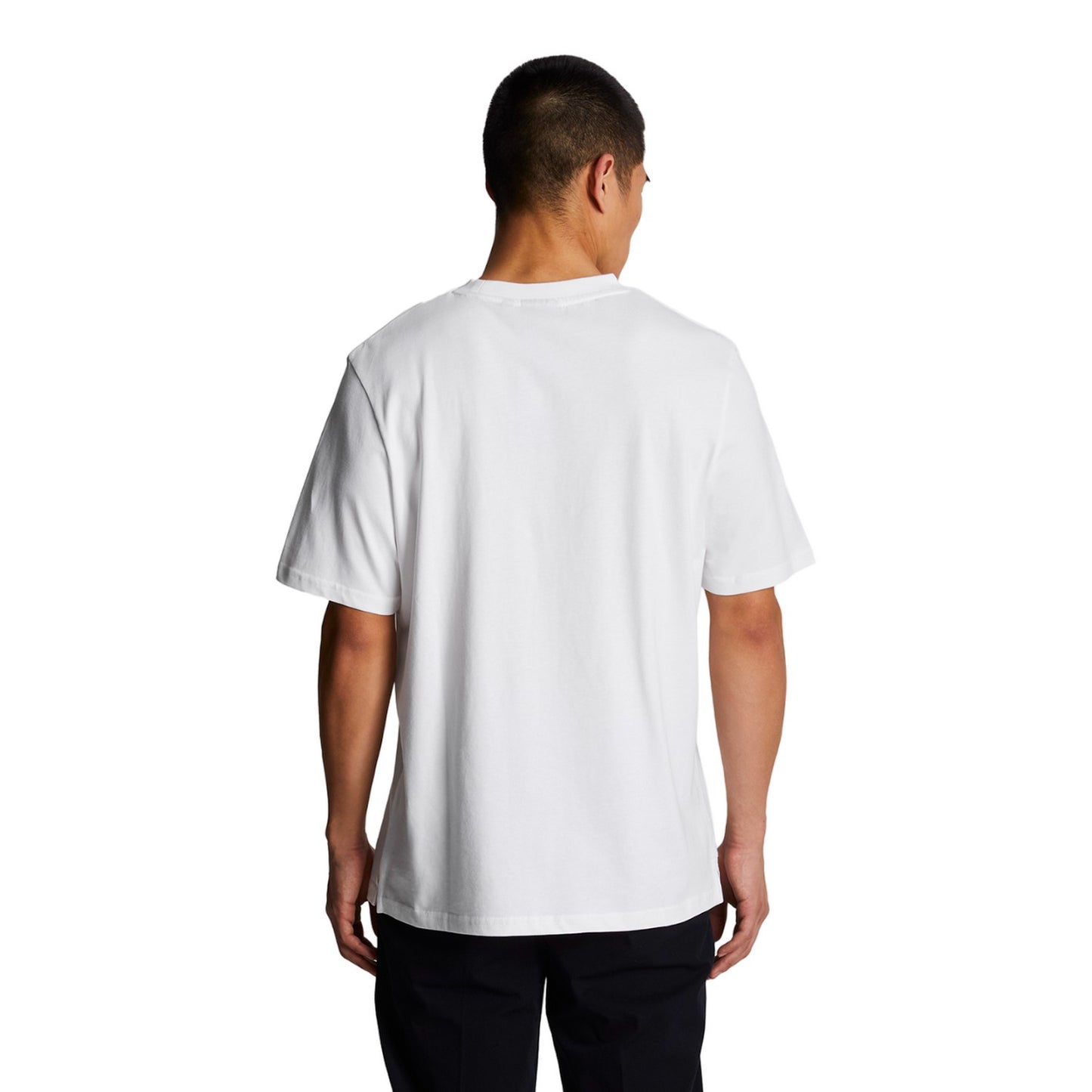 White - Back - Lyle & Scott Mens Oversized T-Shirt