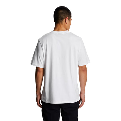 White - Back - Lyle & Scott Mens Oversized T-Shirt