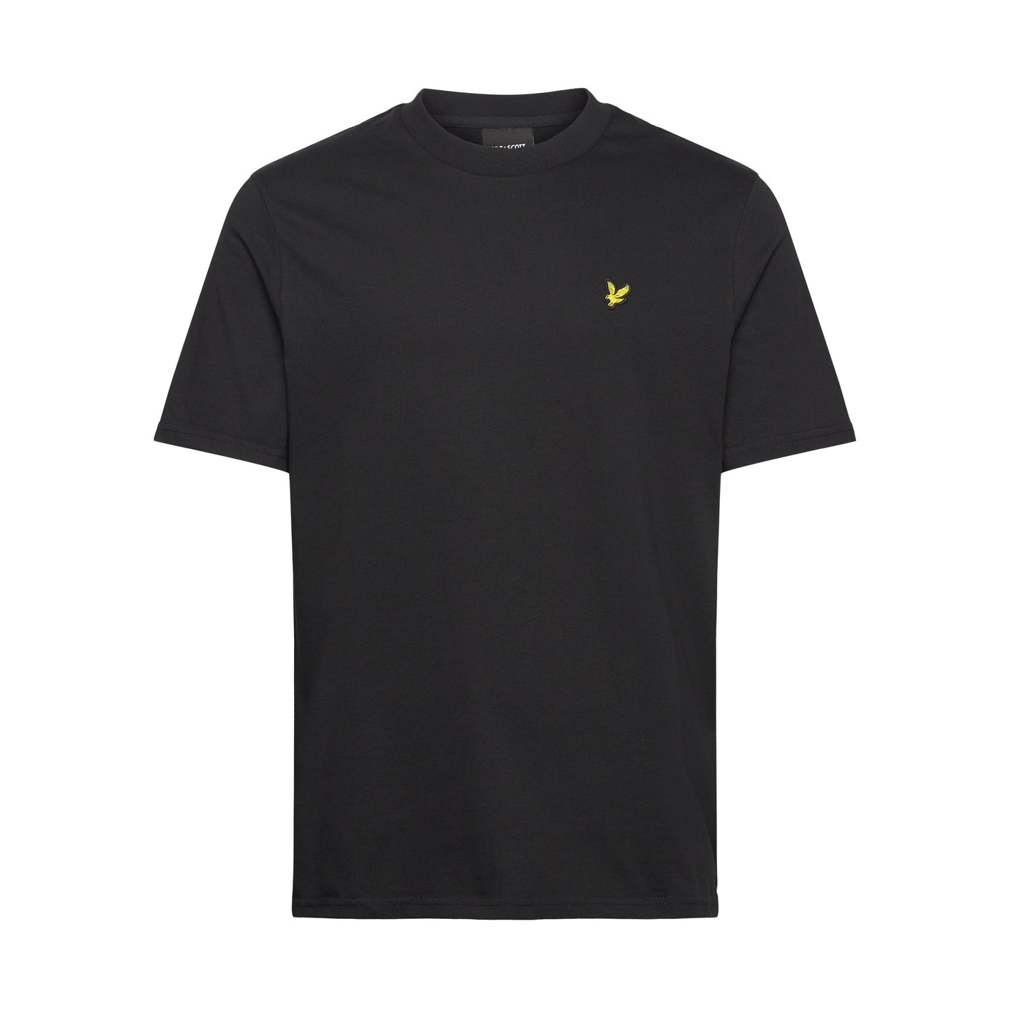 Jet Black - Front - Lyle & Scott Mens Oversized T-Shirt
