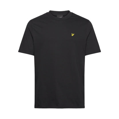 Jet Black - Front - Lyle & Scott Mens Oversized T-Shirt