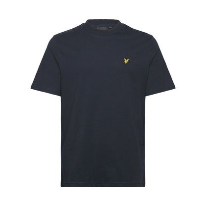 Dark Navy - Front - Lyle & Scott Mens Oversized T-Shirt