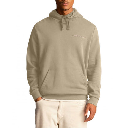 Dried Sage-Cove - Back - Lyle & Scott Mens Embroidered Hoodie