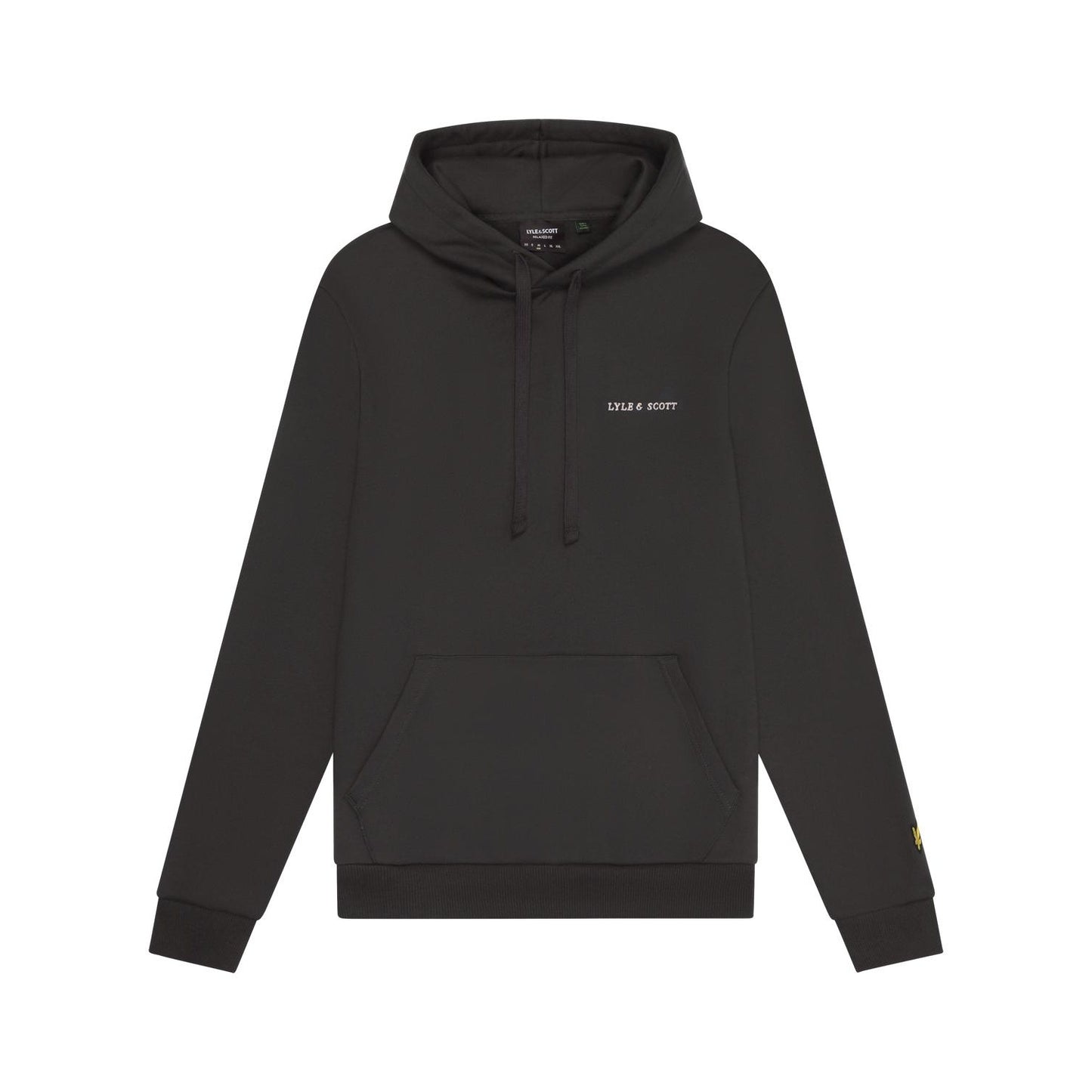 Gunmetal-Cove - Front - Lyle & Scott Mens Embroidered Hoodie