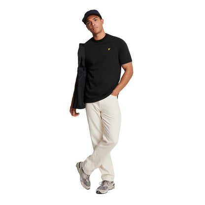 Jet Black - Side - Lyle & Scott Mens Football For All Graphic Print T-Shirt