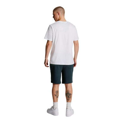 Dark Navy - Back - Lyle & Scott Mens Sweat Shorts