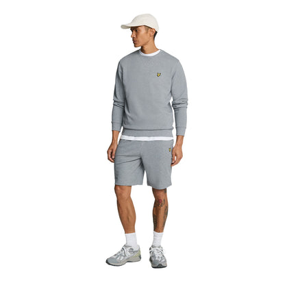 Grey Marl - Side - Lyle & Scott Mens Sweat Shorts