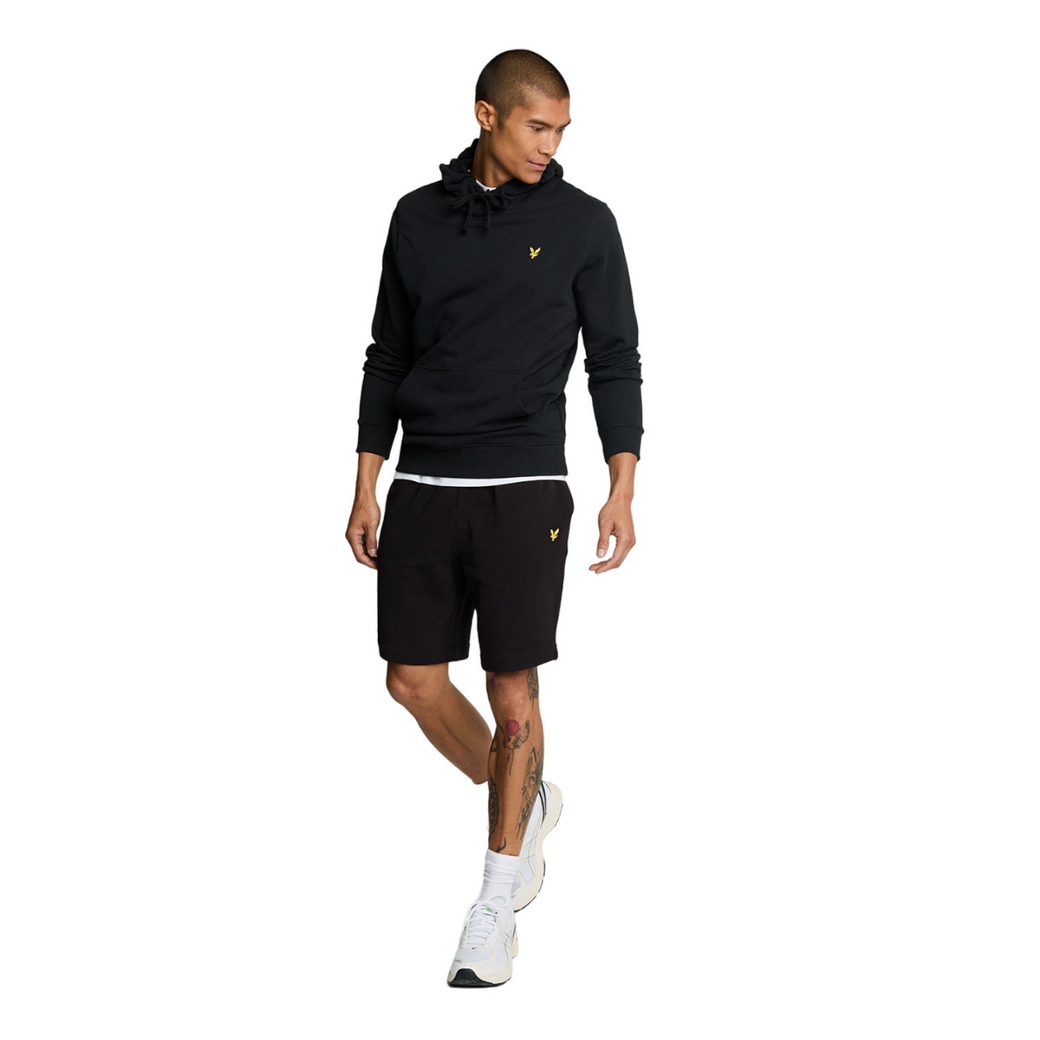 Jet Black - Side - Lyle & Scott Mens Sweat Shorts