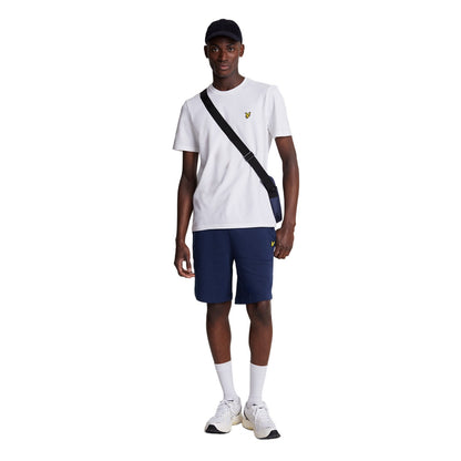 Navy - Side - Lyle & Scott Mens Sweat Shorts