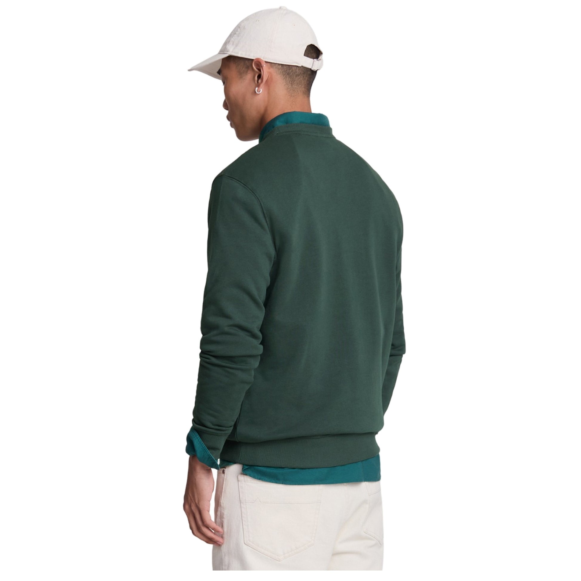 Argyle Teal - Back - Lyle & Scott Mens Crew Neck Long-Sleeved Sweatshirt
