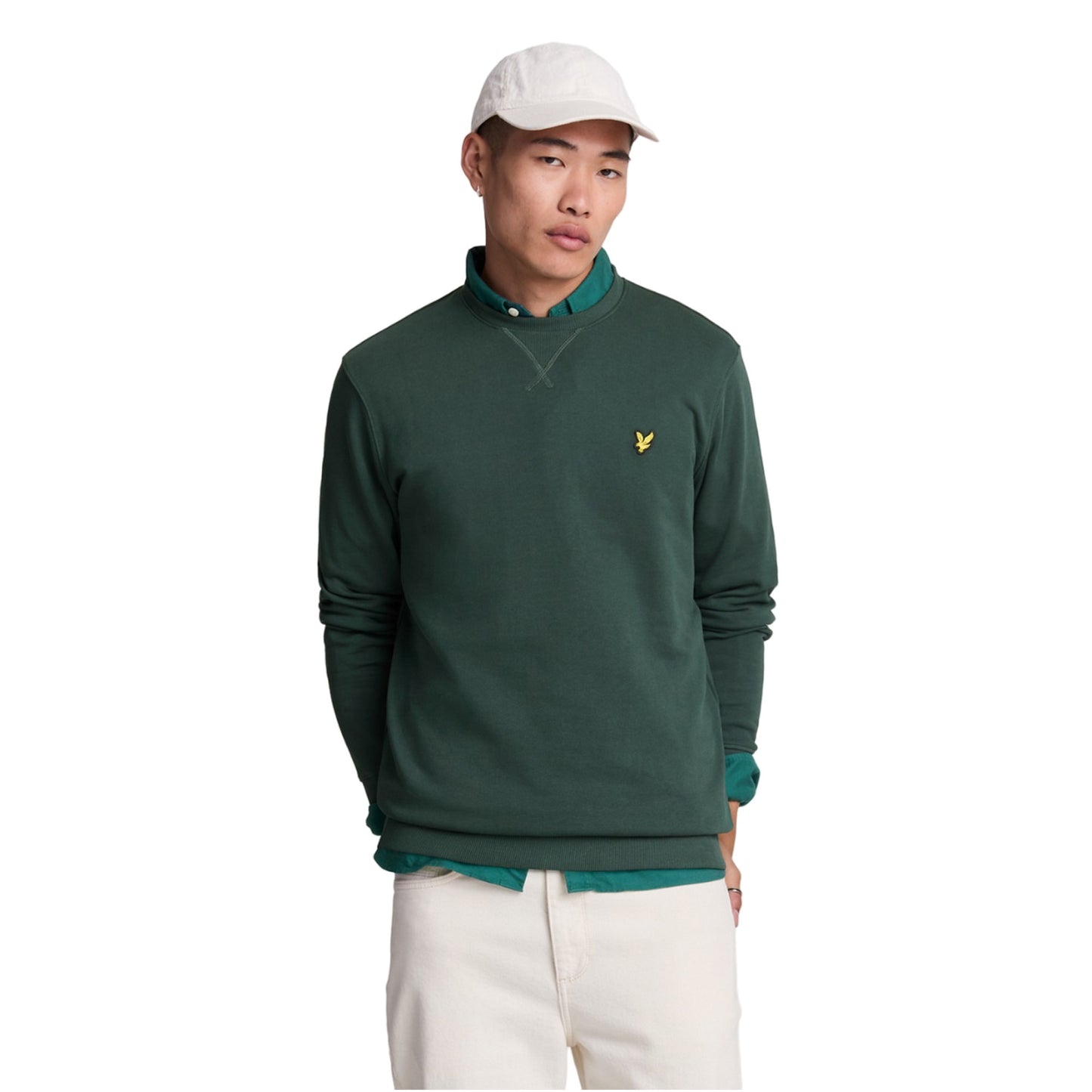 Argyle Teal - Lifestyle - Lyle & Scott Mens Crew Neck Long-Sleeved Sweatshirt