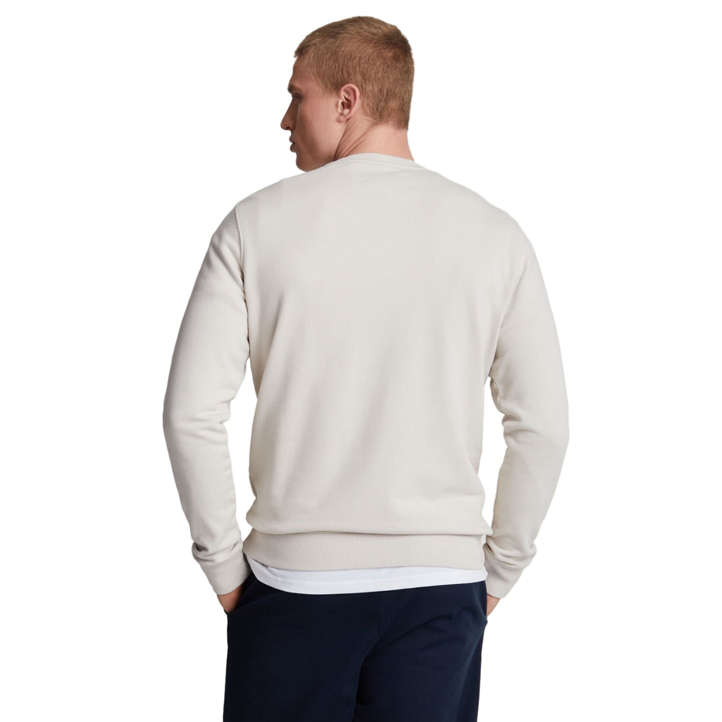 Cove - Back - Lyle & Scott Mens Crew Neck Long-Sleeved Sweatshirt