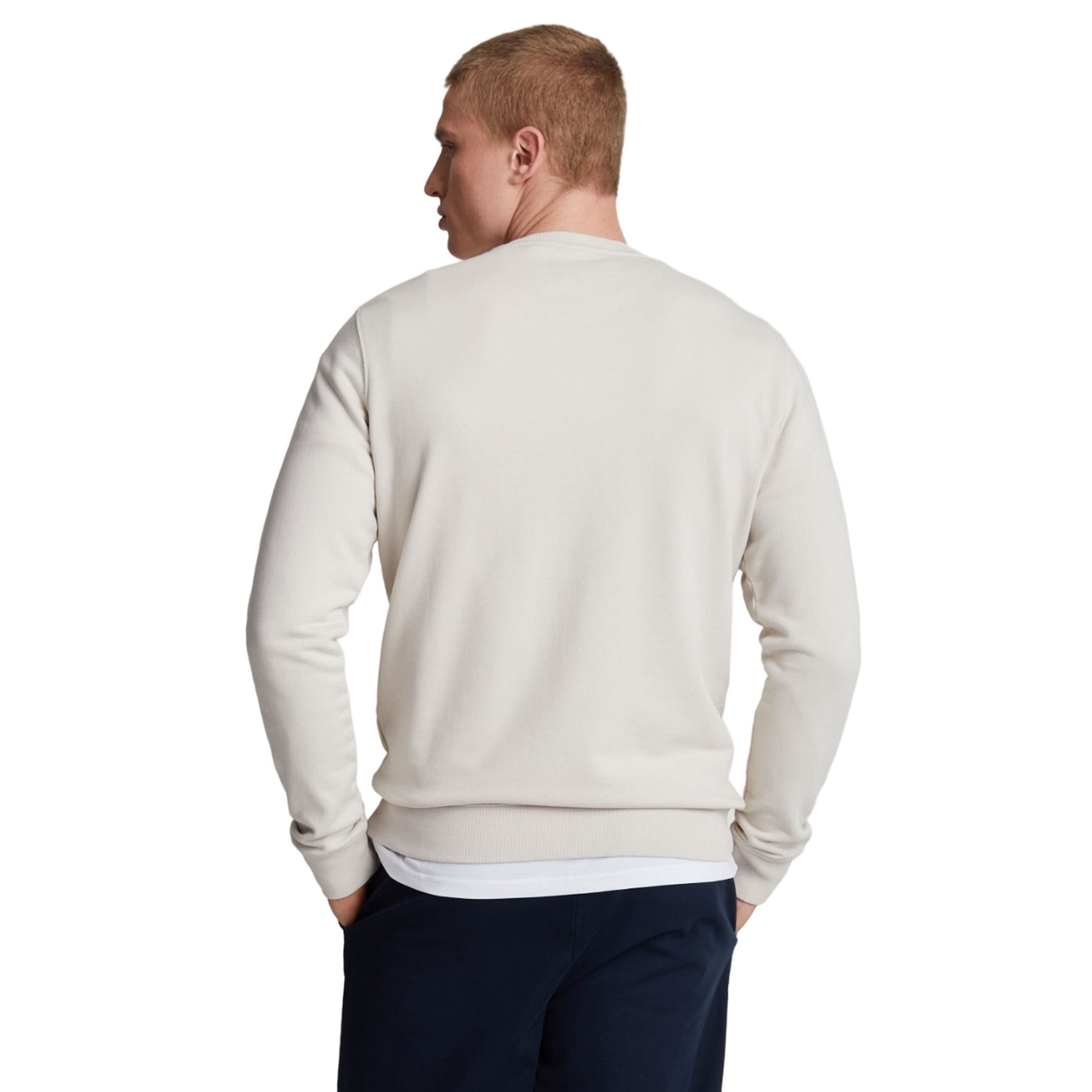 Cove - Back - Lyle & Scott Mens Crew Neck Long-Sleeved Sweatshirt