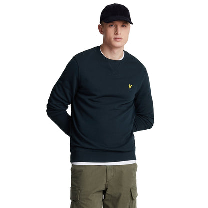 Dark Navy - Lifestyle - Lyle & Scott Mens Crew Neck Long-Sleeved Sweatshirt