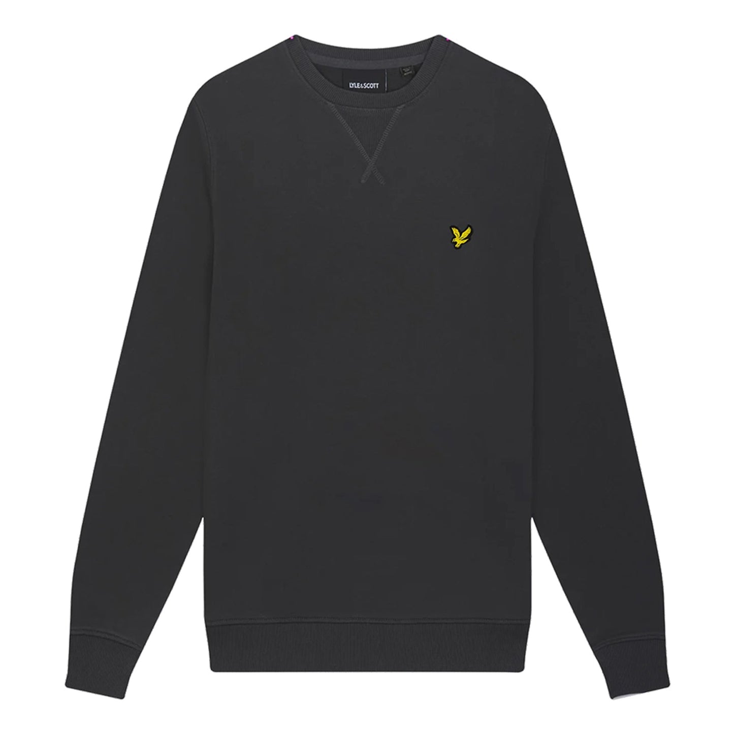 Gunmetal - Front - Lyle & Scott Mens Crew Neck Long-Sleeved Sweatshirt