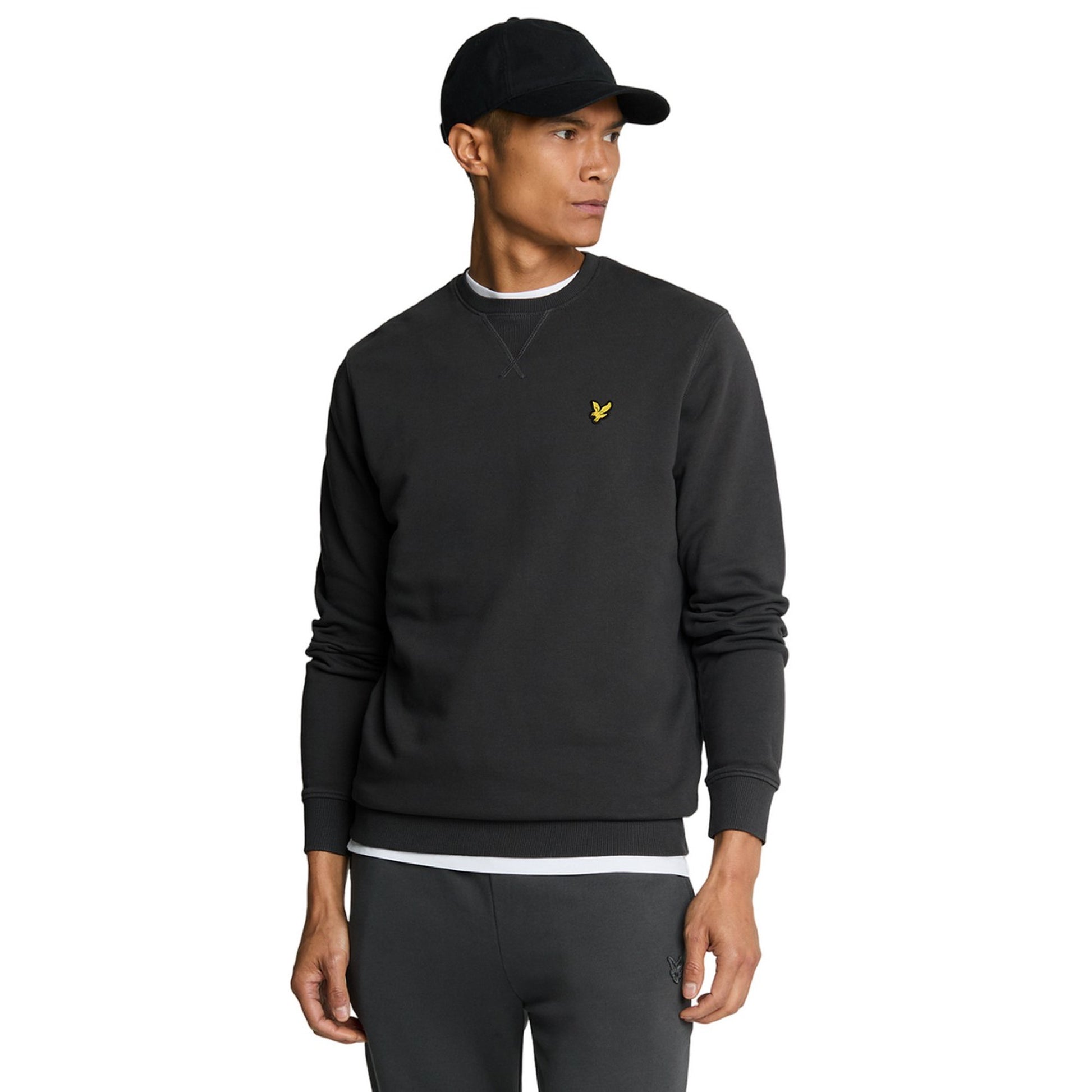 Gunmetal - Lifestyle - Lyle & Scott Mens Crew Neck Long-Sleeved Sweatshirt