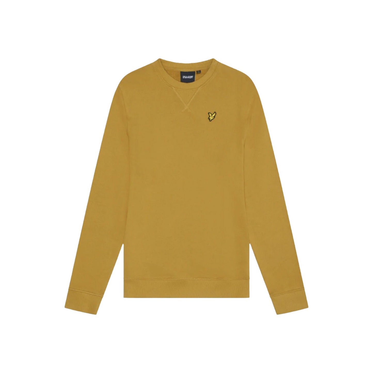 Ellaness Gold - Front - Lyle & Scott Mens Crew Neck Long-Sleeved Sweatshirt