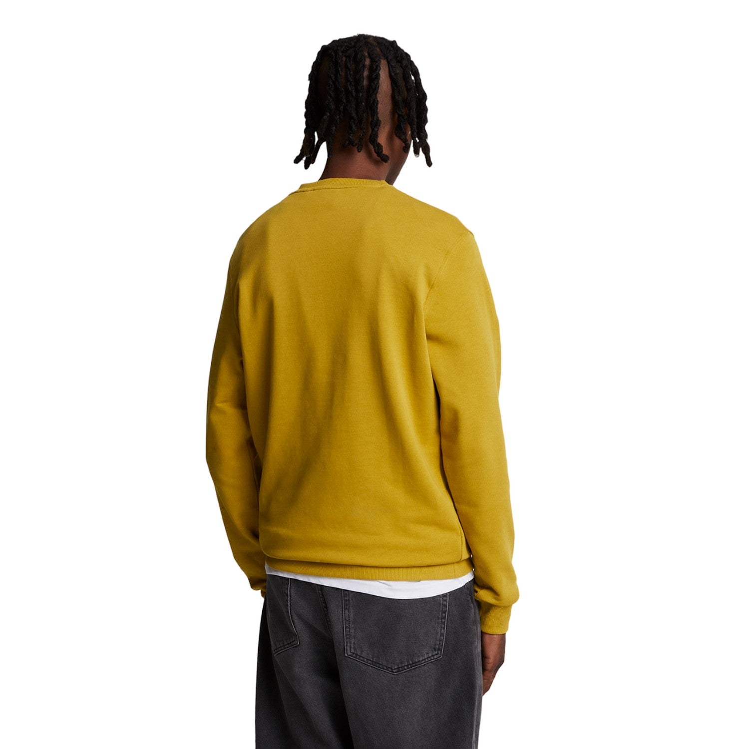 Ellaness Gold - Back - Lyle & Scott Mens Crew Neck Long-Sleeved Sweatshirt