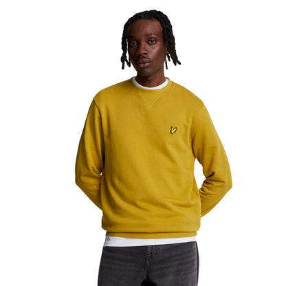 Ellaness Gold - Side - Lyle & Scott Mens Crew Neck Long-Sleeved Sweatshirt