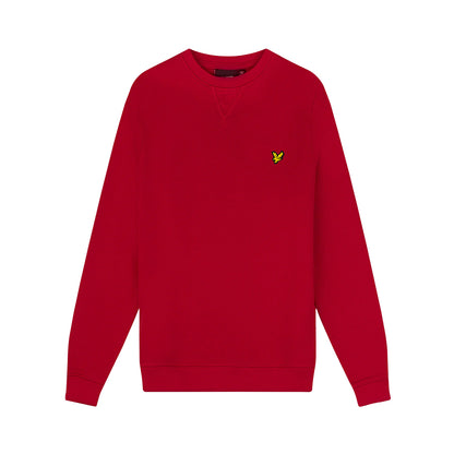Dark Green - Side - Lyle & Scott Mens Crew Neck Long-Sleeved Sweatshirt