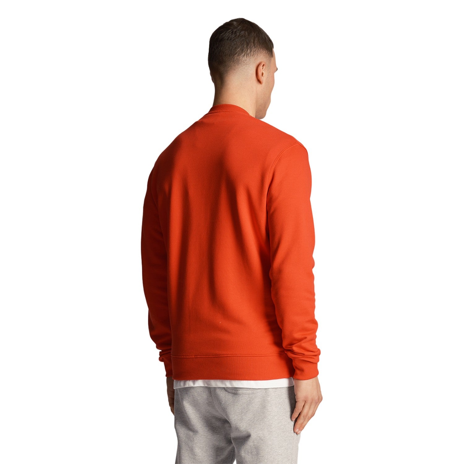 Gala Red - Back - Lyle & Scott Mens Crew Neck Long-Sleeved Sweatshirt