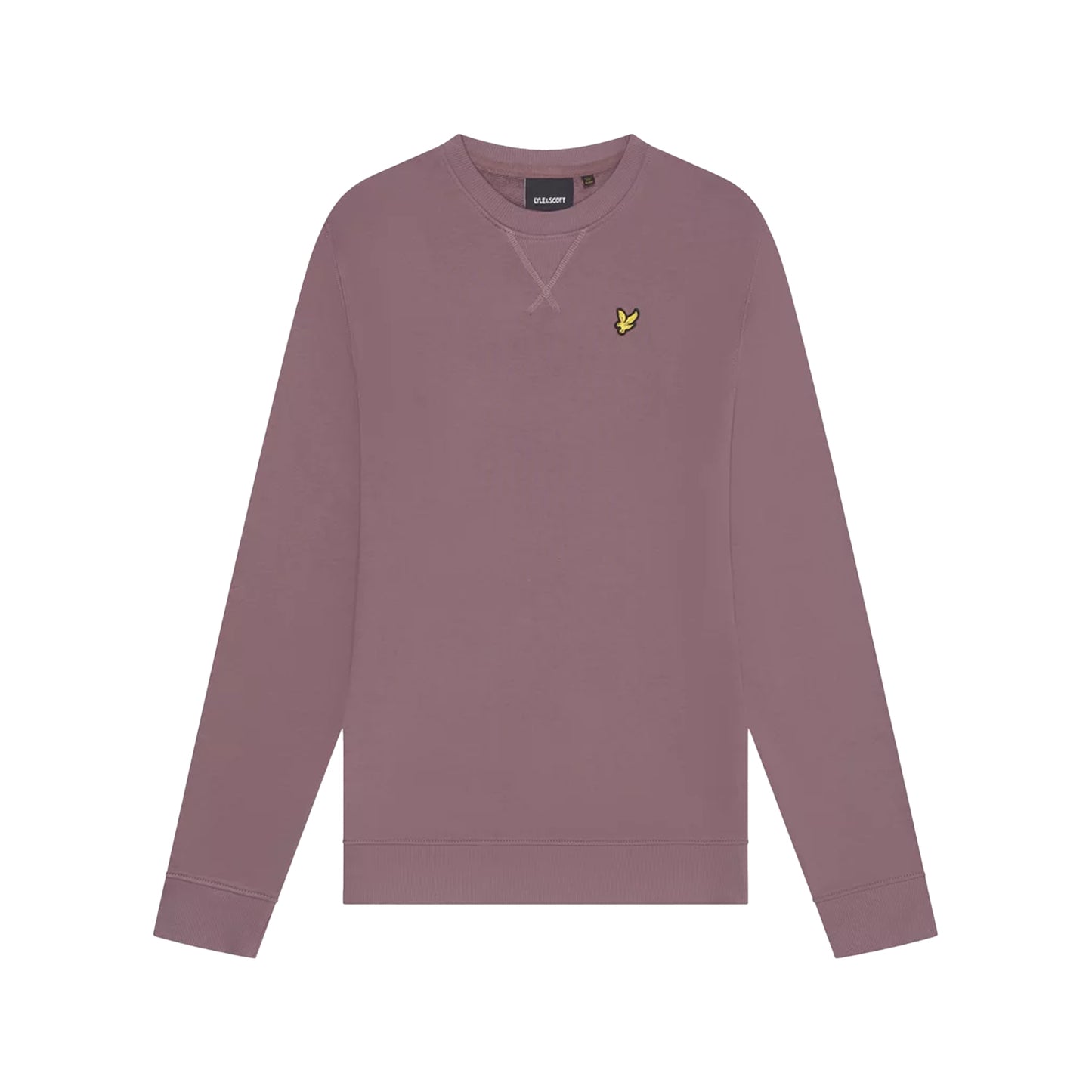 Highland Mauve - Front - Lyle & Scott Mens Crew Neck Long-Sleeved Sweatshirt
