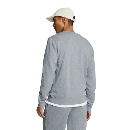 Mid Grey Marl - Back - Lyle & Scott Mens Crew Neck Long-Sleeved Sweatshirt