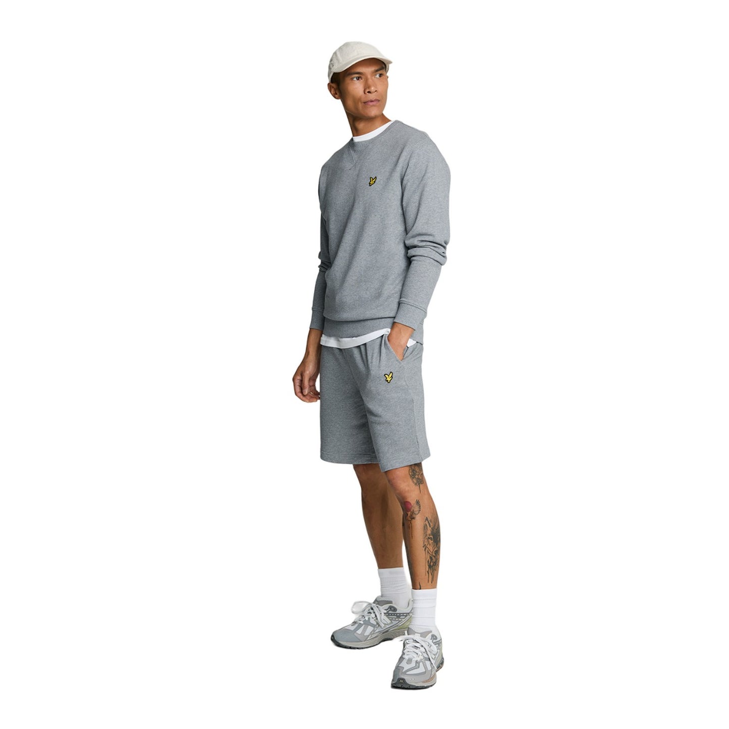 Mid Grey Marl - Lifestyle - Lyle & Scott Mens Crew Neck Long-Sleeved Sweatshirt