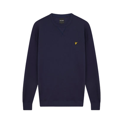Navy - Front - Lyle & Scott Mens Crew Neck Long-Sleeved Sweatshirt