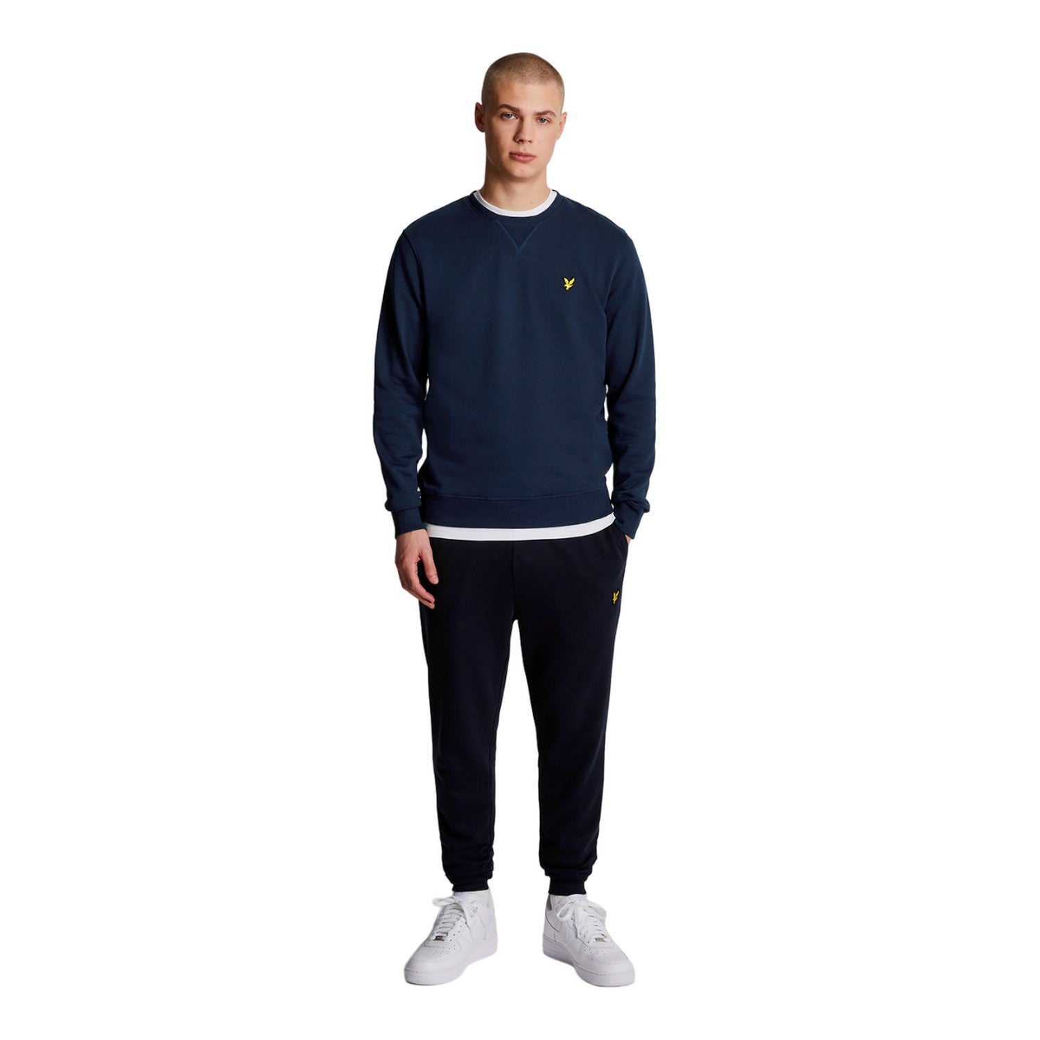 Navy - Lifestyle - Lyle & Scott Mens Crew Neck Long-Sleeved Sweatshirt