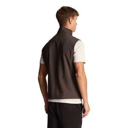 Gunmetal - Back - Lyle & Scott Mens Softshell Gilet