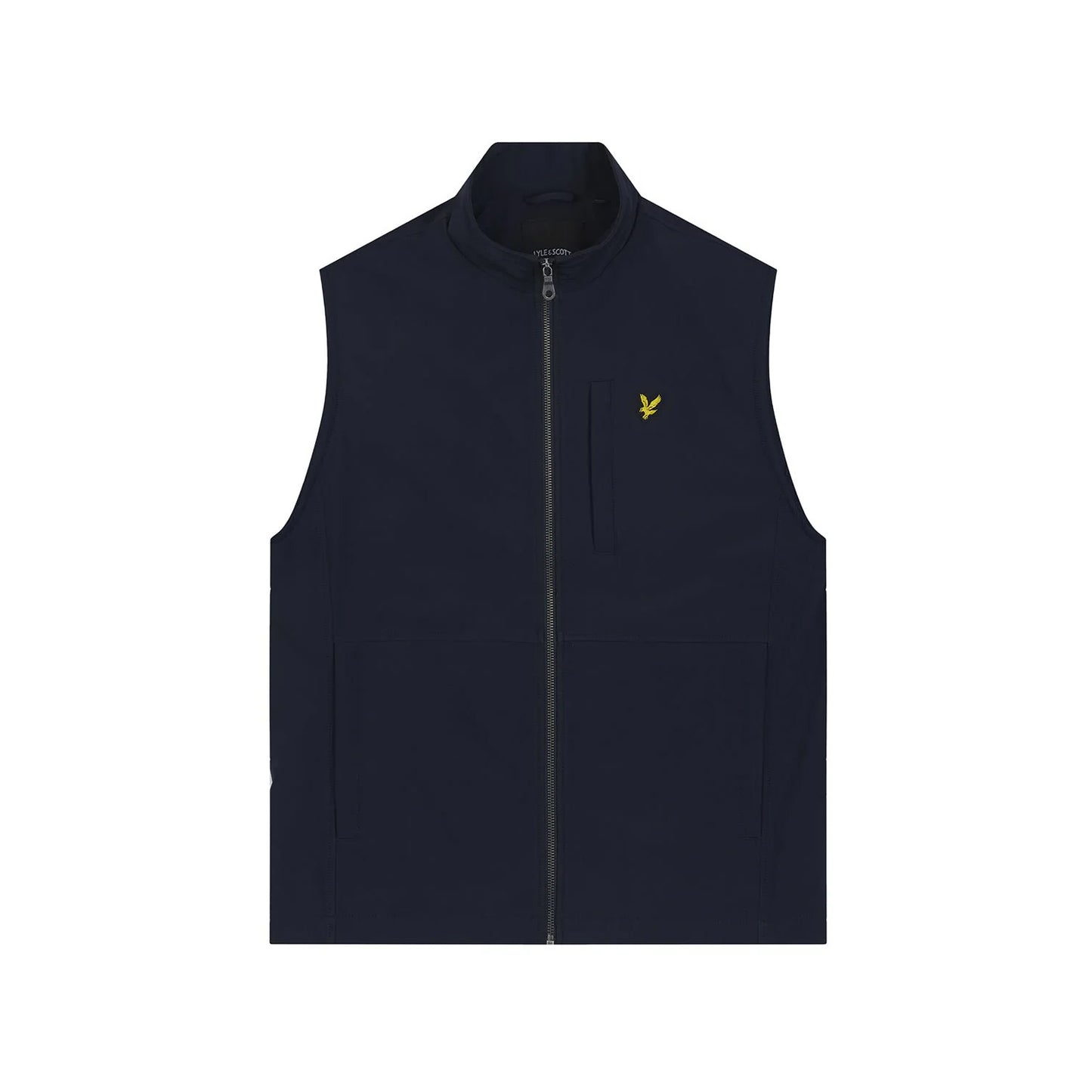 Dark Navy - Front - Lyle & Scott Mens Softshell Gilet