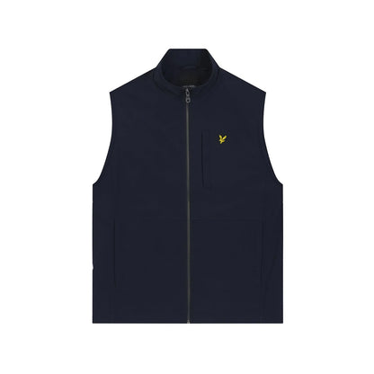 Dark Navy - Front - Lyle & Scott Mens Softshell Gilet